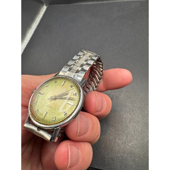 Vintage Timex Mechanical 160502471 Mercury Manual Silver Tone Chrome Plated - Picture 9 of 12